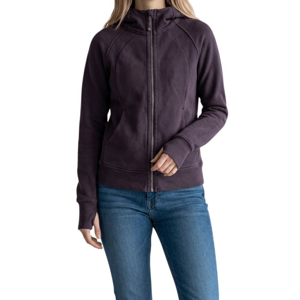 LULULEMON ATHLETICA Light As Warmth Scuba In Black Cherry Size 6